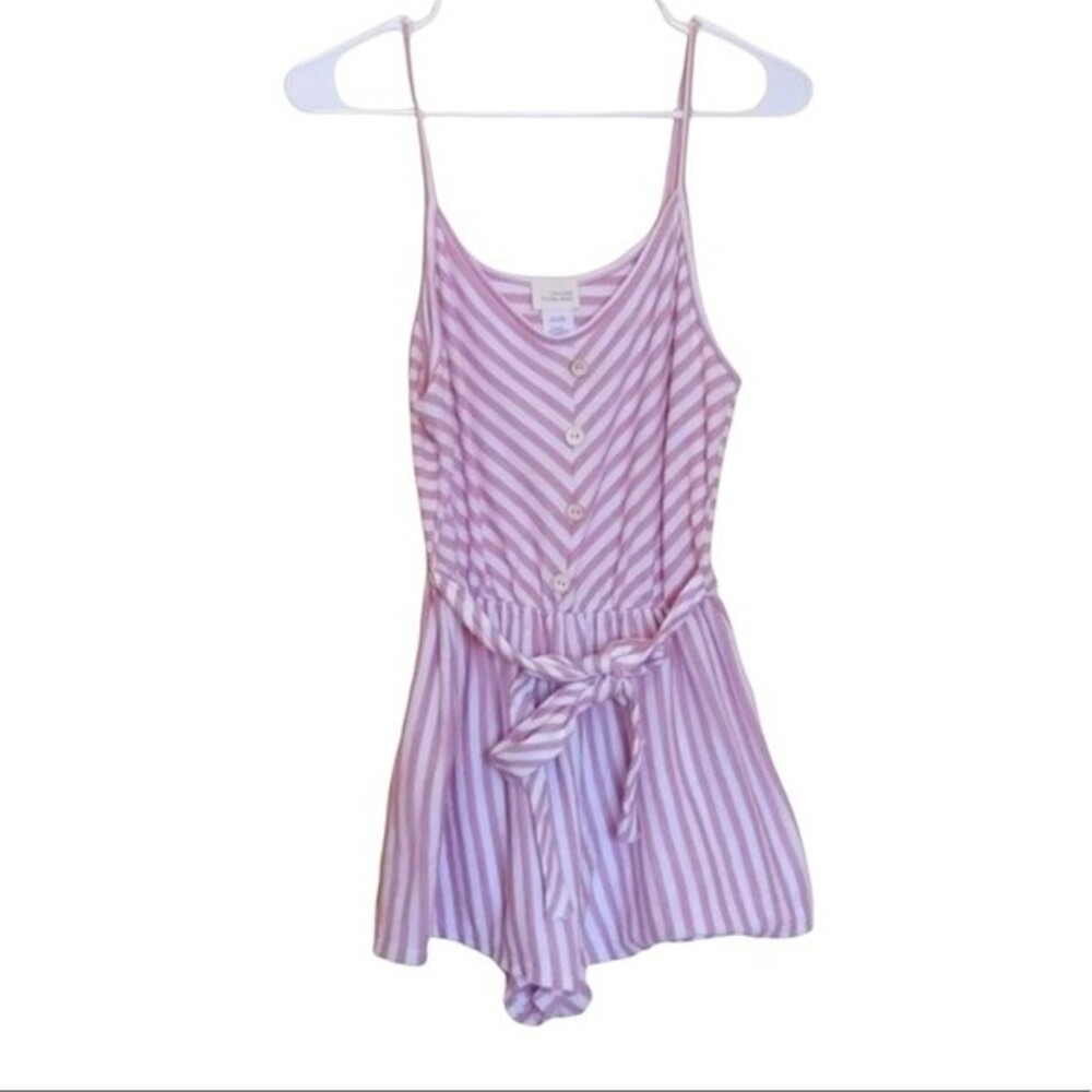 Urban Outfitters romper Caution To The Wind Pink Striped Romper medium
